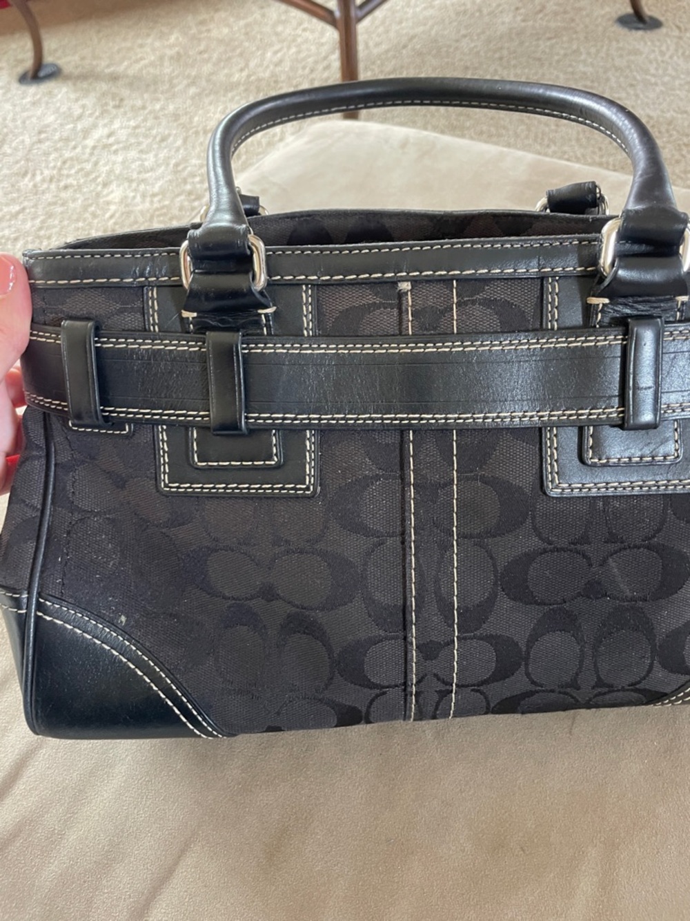 Vintage Coach Hampton Signature Carryall - Picture 8 of 14